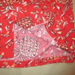 画像7: 古着 90's KAMEHAMEHA カメハメハ パイナップル柄 アロハシャツ ハワイアン 半袖シャツ RED / 200609 (7)