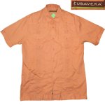 画像1: 古着 00's CUBAVERA コットン100% キューバシャツ PINK / 200526 (1)