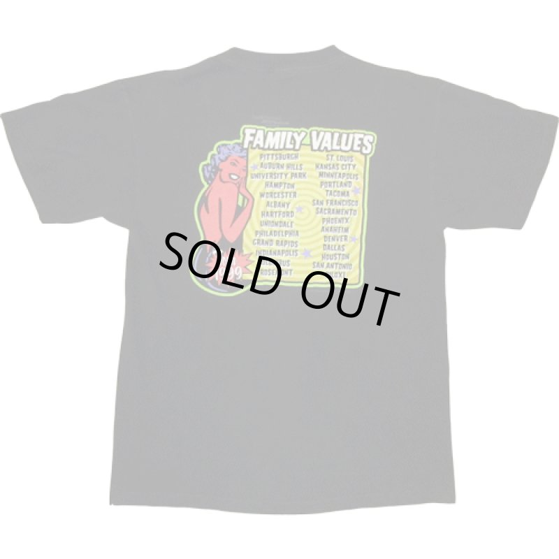 画像2: 古着 90's THE FAMILY VALUES TOUR 1999 Tシャツ BLK / 200528 (2)