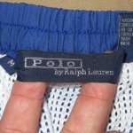 画像3: 古着 00's Ralph Lauren ラルフローレン US POLO スイムショーツ ショートパンツ BLUE / 200623 (3)