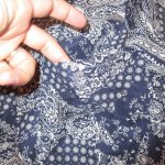 画像5: 古着 80's SUMMA バンダナ柄 シルクシャツ 半袖シャツ NVY / 200630 (5)