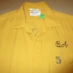 画像4: 古着 60's KING LOUIE キングルイ 虎刺繍 レーヨン ボーリングシャツ 半袖シャツ MUS / 200630 (4)