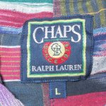 画像3: 古着 80's CHAPS RALPH LAUREN チャップス ラルフローレン パッチワーク 半袖シャツ MIX / 200630 (3)