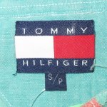 画像3: 古着 90's TOMMY HILFIGER トミーヒルフィガー シャンブレー パッチワーク 半袖シャツ MIX / 200630 (3)