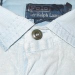 画像6: 古着 00's Ralph Lauren ラルフローレン ラガーシャツ ポロシャツ 半袖シャツ SAX / 200709 (6)