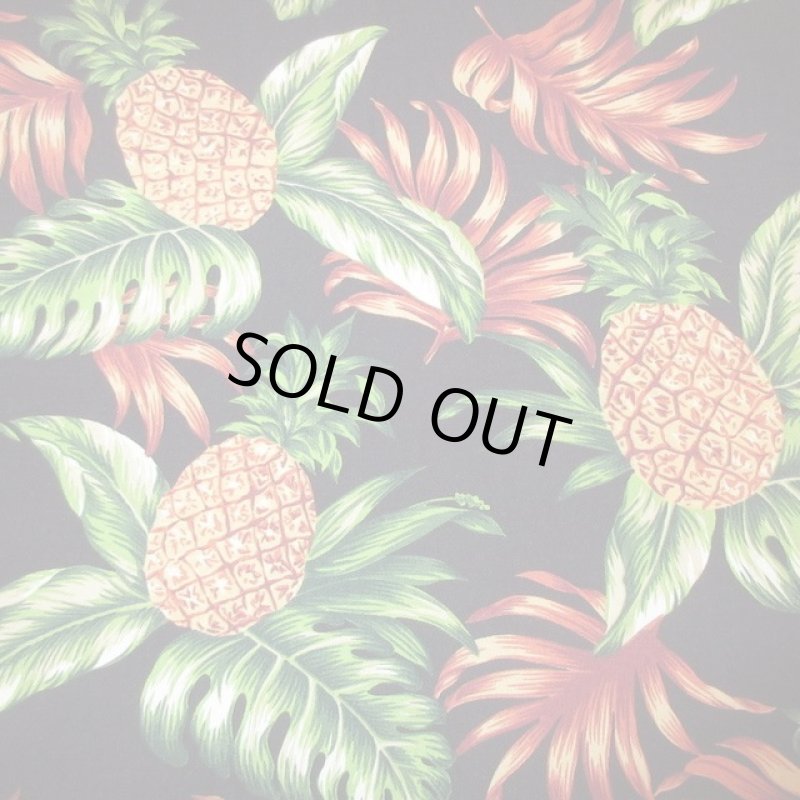 画像5: USED 00's REYN SPOONER レインスプーナー JOE KEALUHA'S レーヨン アロハシャツ BLK / 200712 (5)