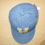 画像3: 新品 00's TOMMY HILFIGER トミーヒルフィガー デニムキャップ コットンキャップ 帽子 BLUE / 200716 (3)