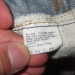 画像8: USED 80's Levi's 501 リーバイス 赤耳 デニム ジーンズ クラッシュ USA製 BLUE / 200728 (8)