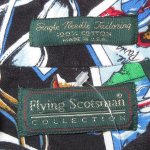 画像7: USED 90's Flying Scotsman 総柄 半袖シャツ made in USA BLK / 200727 (7)