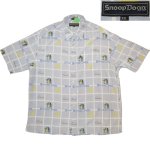 画像1: USED 00's SNOOP DOGG CLOTHING スヌープドッグ 半袖シャツ GRY / 200728 (1)