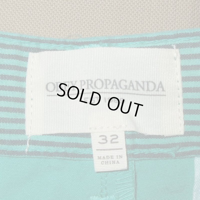 画像3: 新品 00's OBEY オベイ ストリート カラーパンツ GRN / 200813 (3)