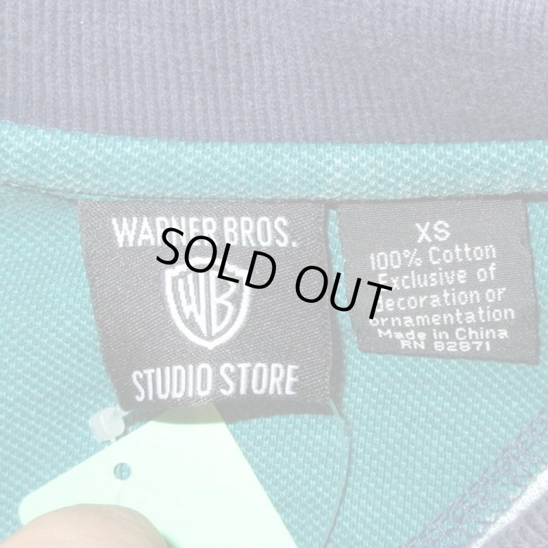 画像5: USED 90's LOONEY TUNES ルーニーテューンズ タズマニアンデビル ポロシャツ NVY / 200815 (5)