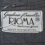 画像3: USED 70's RIOMA キューバシャツ メキシカンシャツ BLK / 200823 (3)