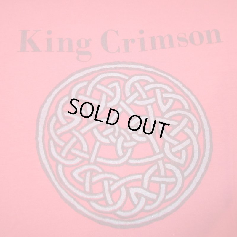 画像1: USED 80's KING CRIMSON キングクリムゾン Discline プログレ Tシャツ RED / 200902 (1)