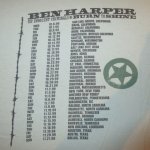 画像4: USED 90's BEN HARPER ベンハーパー BURN TO SHINE TOUR Tシャツ SAX / 200902 (4)