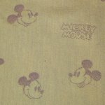 画像3: USED 90's ミッキーマウス ハンドメイド コート BEI / 200914 (3)