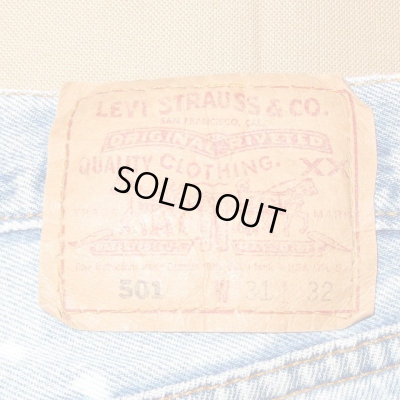 画像5: USED 90's Levi's 501 リーバイス セルフブリーチ デニム ジーンズ BLUE / 200922 (5)
