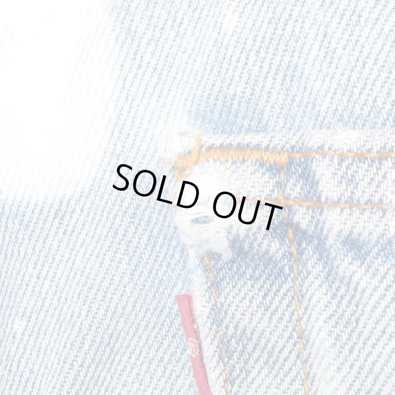 画像12: USED 90's Levi's 501 リーバイス セルフブリーチ デニム ジーンズ BLUE / 200922 (12)