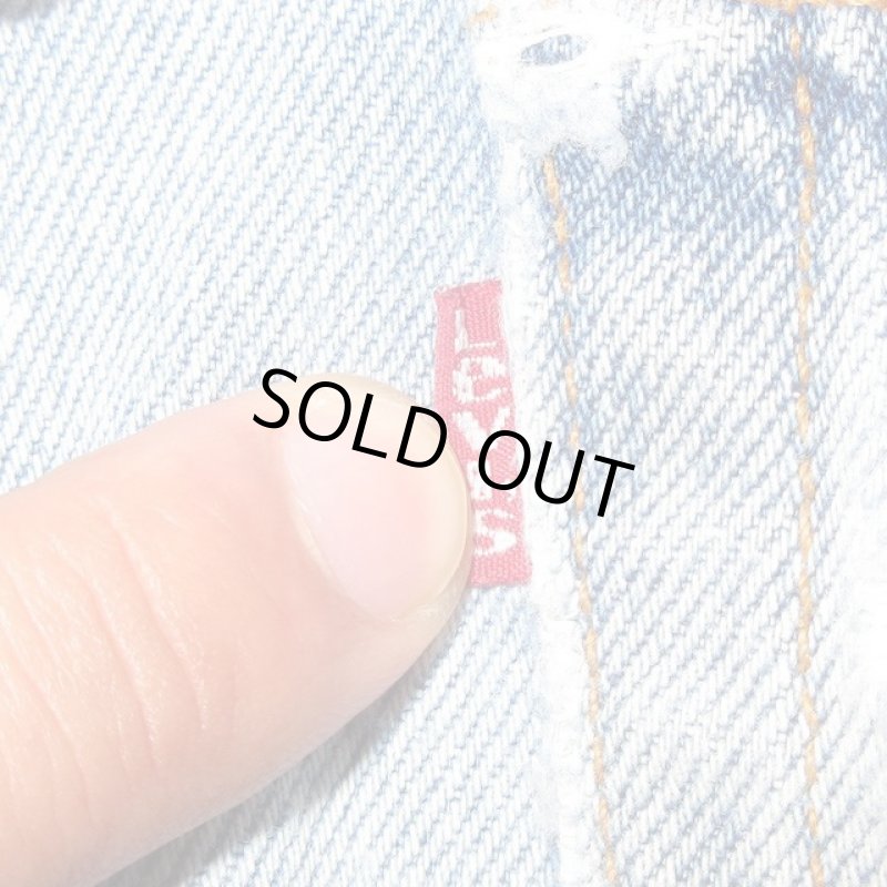 画像9: USED 90's Levi's 501 リーバイス セルフブリーチ デニム ジーンズ BLUE / 200922 (9)