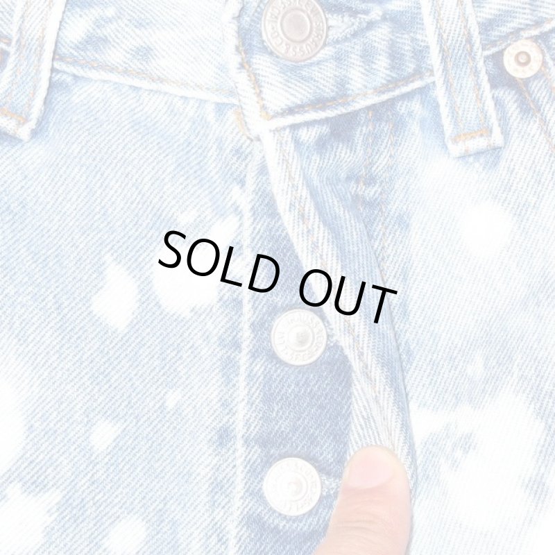 画像8: USED 90's Levi's 501 リーバイス セルフブリーチ デニム ジーンズ BLUE / 200922 (8)