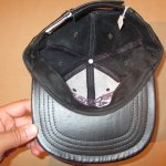 画像8: USED 90's JEFF HAMILTON ジェフハミルトン レーシング レザーキャップ 帽子 PUP×BLK / 200923 (8)