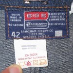画像4: USED 美品 80's BROTHER HOOD BIG B デニムカバーオール ジャケット カナダ製 NVY / 201012 (4)
