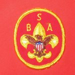 画像3: USED 60's BSA ボーイスカウト ワッペンリメイク スイングトップ RED / 201104 (3)