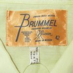 画像3: USED 70's BRUMMEL 刺繍入り 長袖 メキシカンシャツ YEL / 201104 (3)