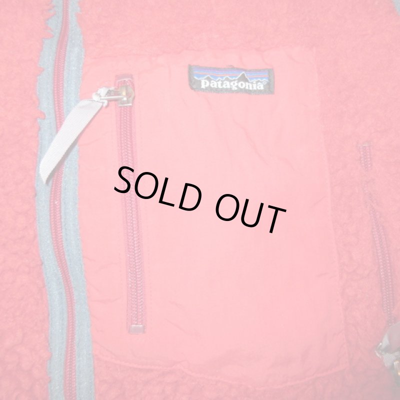 画像8: USED 00's patagonia パタゴニア レトロX フリースベスト KIDS RED / 201115 (8)