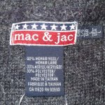 画像4: USED 90's MAC&JACK モヘア混 ウール ニットパーカ MIX / 201130 (4)
