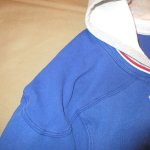 画像8: USED 90's Ralph Lauren ラルフローレン フード付き レースアップ ラガーシャツ BLUE / 201207 (8)