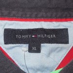 画像3: USED 00's TOMMY HILFIGER トミーヒルフィガー ボーダー ラガーシャツ RED / 201207 (3)