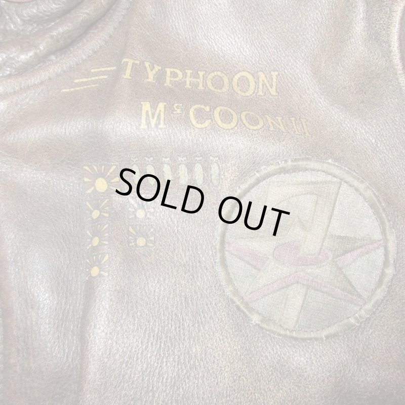 画像6: USED 80's WILKER INDUSTRIES B-37 TYPE レザーフライトジャケット BRW / 210105 (6)