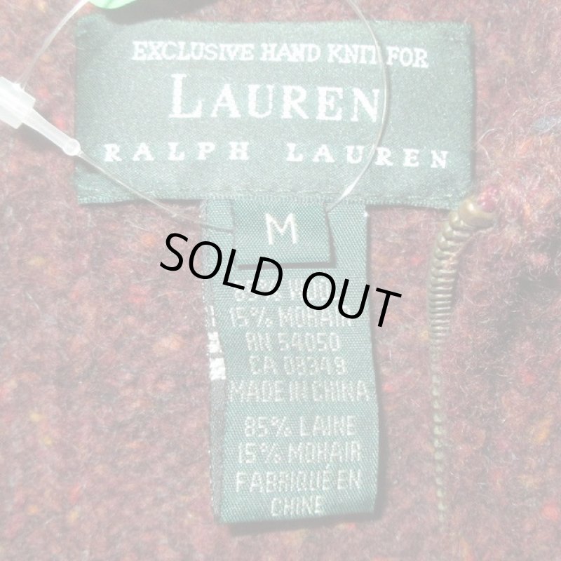 画像3: USED 00's LAUREN Ralph Lauren ネイティヴボーダー ニットカーディガン BUG×BRW / 210118 (3)