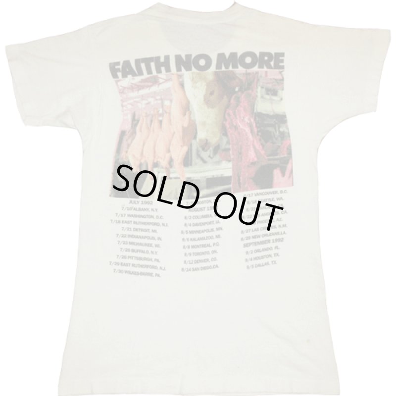 画像3: USED 90's FAITH NO MORE フェイスノーモア ANGEL DUST USツアー Tシャツ WHT / 210101 (3)