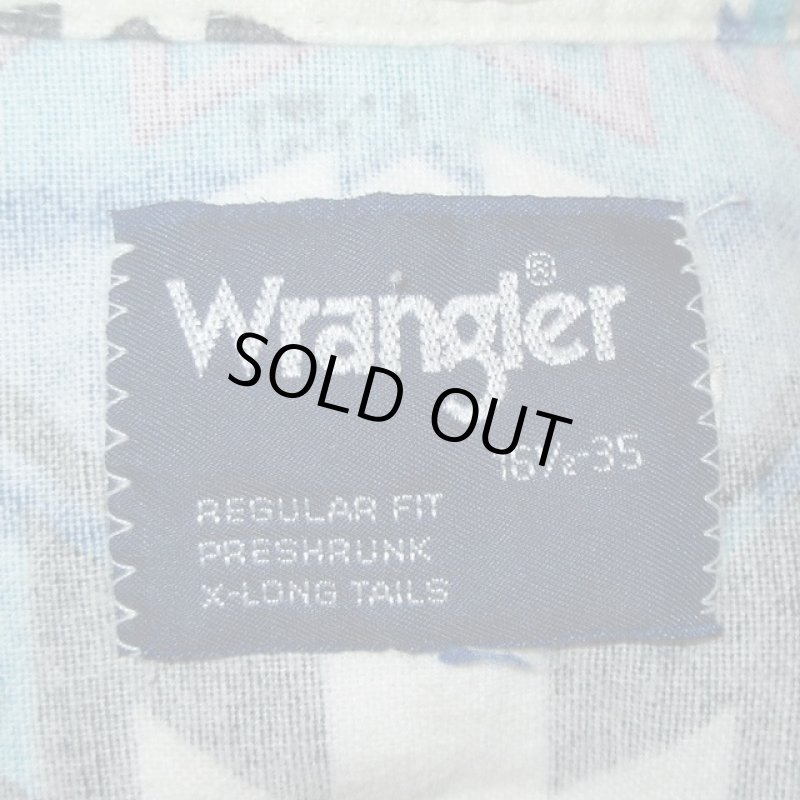 画像3: USED 90's Wrangler ラングラー ネイティヴ柄 ネルシャツ MIX / 210127 (3)