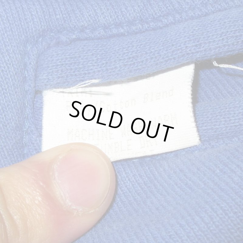 画像4: USED 80's GEM SPORTWEAR スウェット スナップカーディガン BLUE /210204 (4)