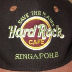画像2: USED 90's HARD ROCK CAFE ハードロックカフェ キャップ 帽子 BLK / 210217 (2)
