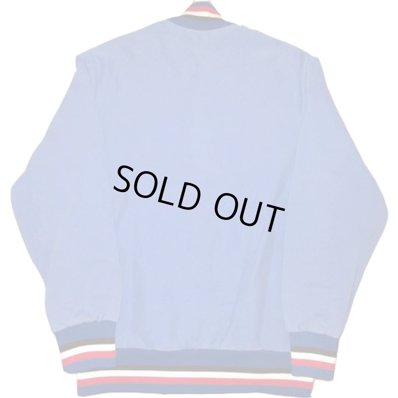 画像2: USED 80's GEM SPORTWEAR スウェット スナップカーディガン BLUE /210204 (2)