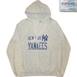 画像1: USED 80's NEW YORK YANKEES NYヤンキース スウェットパーカ GRY /210204 (1)