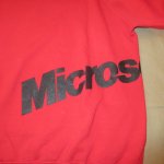 画像4: USED 80's MICROSOFT マイクロソフト 企業物 スウェット RED /210302 (4)