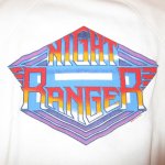 画像3: USED 80's NIGHT RANGER ナイトレンジャー スウェット WHT / 210304 (3)
