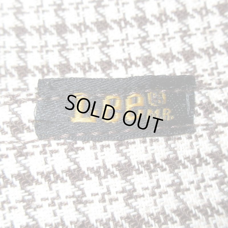 画像2: USED 70's Lee リー 千鳥格子 ブーツカット フレアパンツ BEI / 210311 (2)