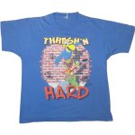 画像1: USED 80's THRASH’N HARD オールドスケート Tシャツ BLUE / 210316 (1)