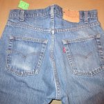 画像7: USED Levi's リーバイス 505 1983年 内股シングル デニム ジーンズ BLUE / 210331 (7)