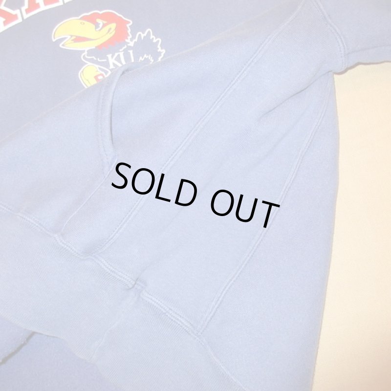 画像7: USED 00's CHAMPION チャンピオン リバースウィーヴ スウェットパーカ BLUE /210412 (7)