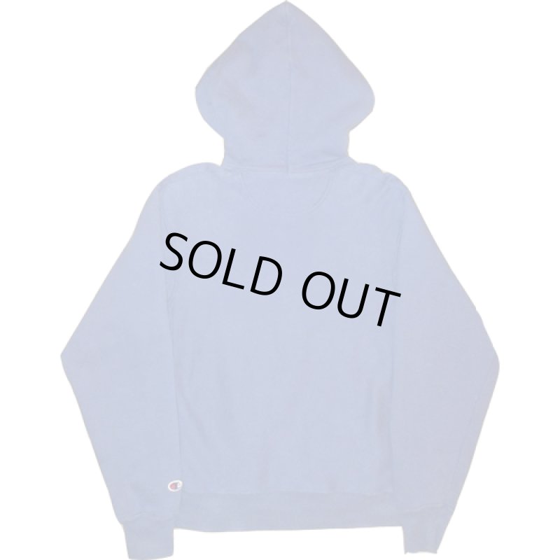 画像2: USED 00's CHAMPION チャンピオン リバースウィーヴ スウェットパーカ BLUE /210412 (2)