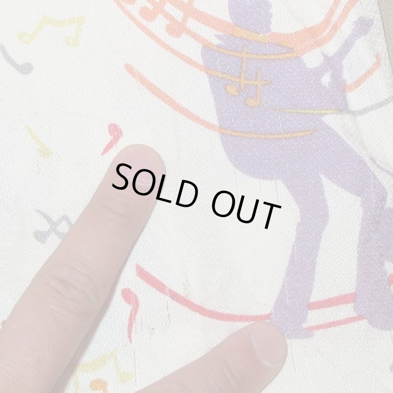 画像14: USED 90's Silversilk ジャズ総柄 シルクシャツ MIX / 210429 (14)