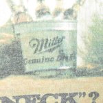 画像4: USED 90's miller BEER ミラー ビール プロモ アドバタイジング Tシャツ WHT / 210506 (4)