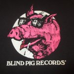 画像3: USED 90's BLIND PIG RECORDS ブラインドピッグレコード スウェット BLK / 210509 (3)